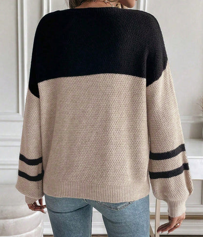 Colorblock knit Striped Sweater September.