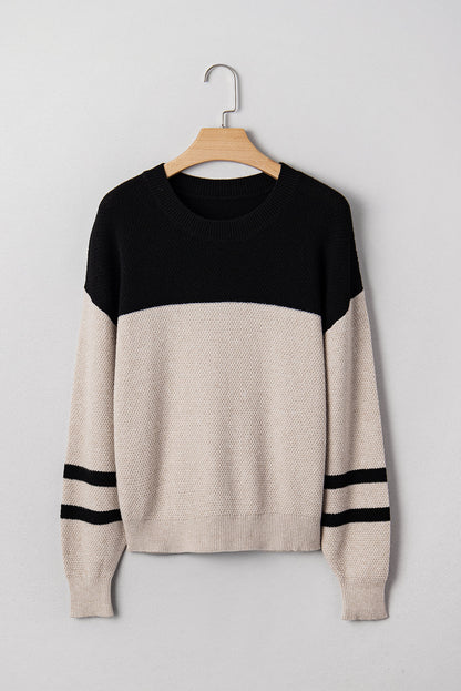 Colorblock knit Striped Sweater September.