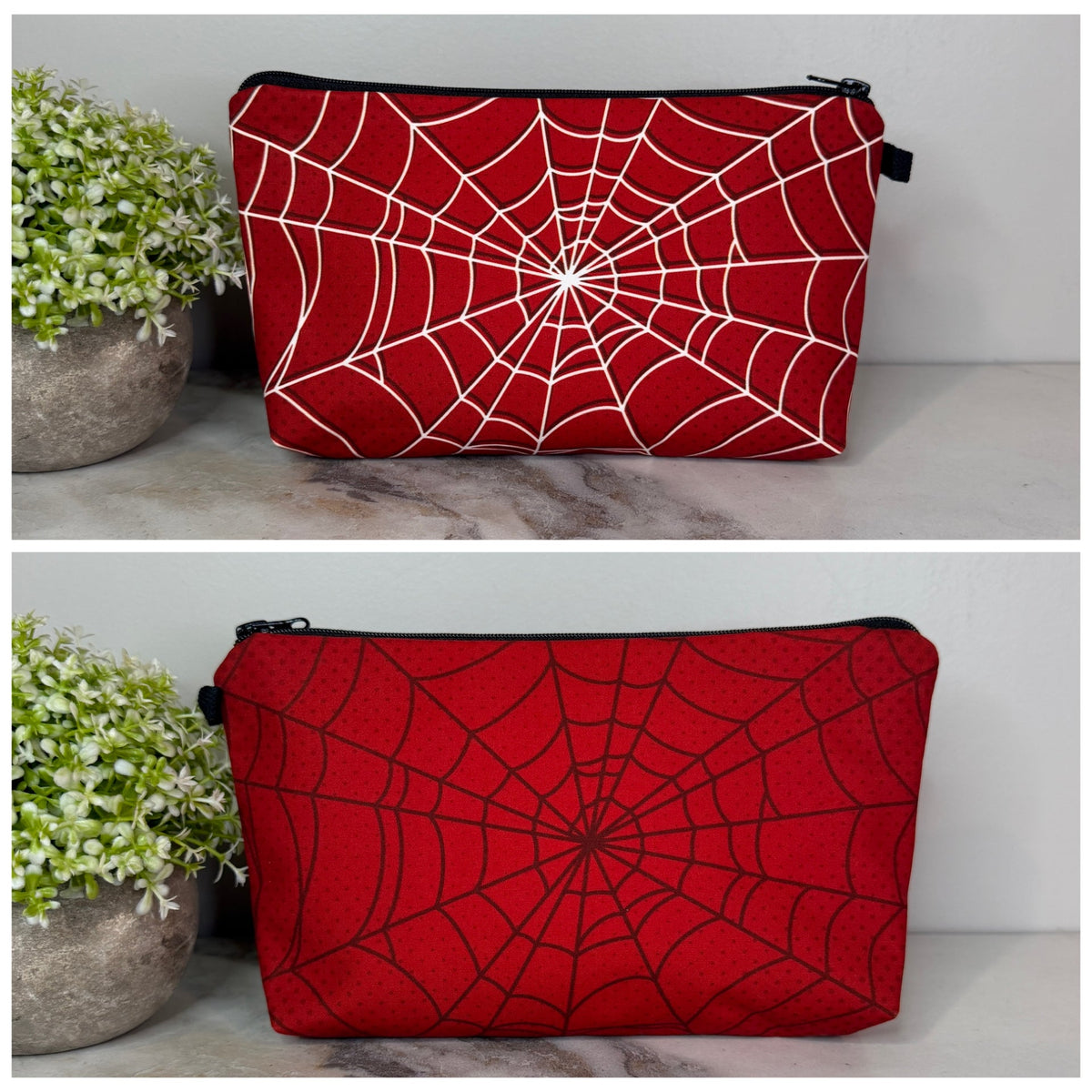 Pouch - Spiderweb Spider Red