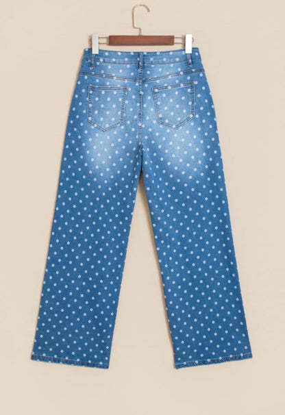 Blue Polka Dot Jeans RTS