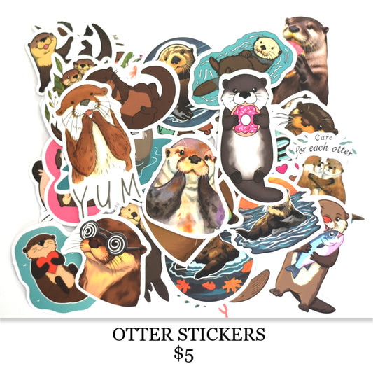 OTTER STICKERS