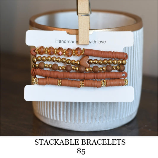 HEART STACKLABLE BRACELETS