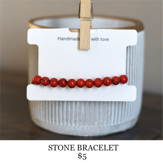 STONE BRACELET - RED