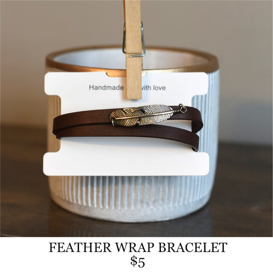 FEATHER WRAP BRACELET