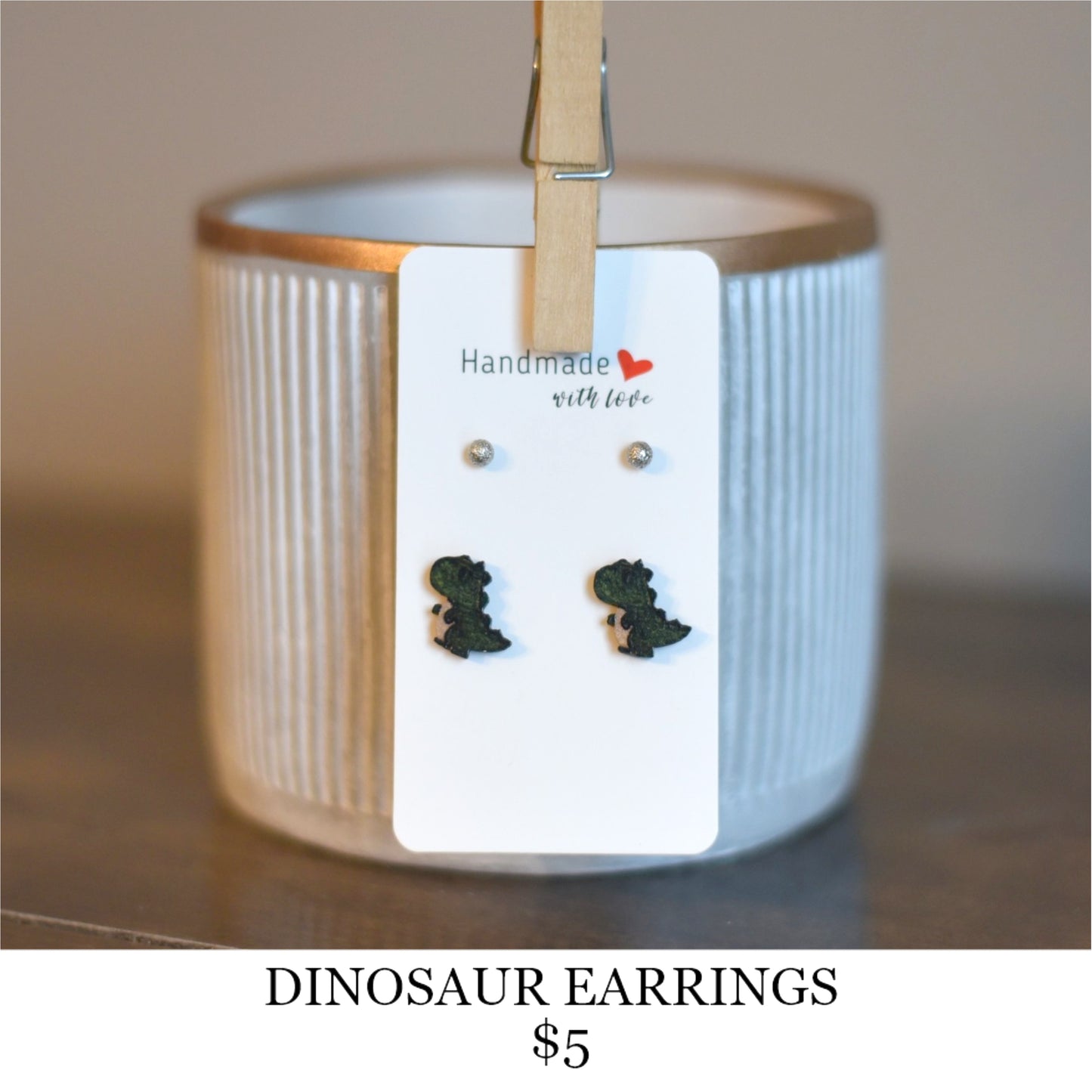 DINOSAUR EARRINGS