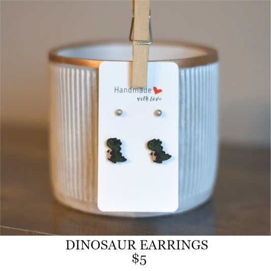 DINOSAUR EARRINGS