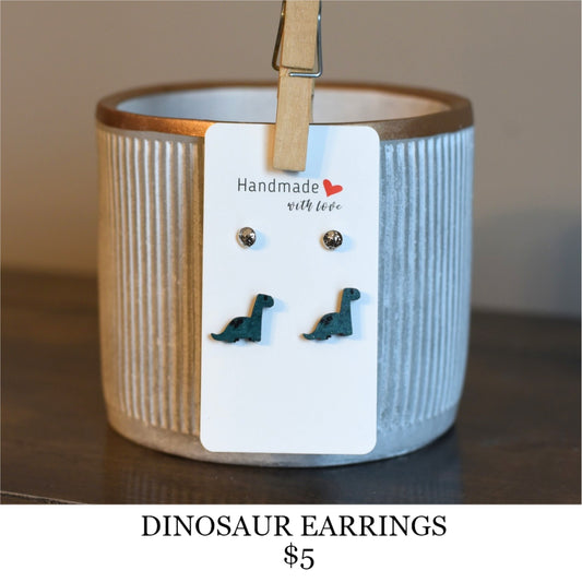 DINOSAUR EARRINGS