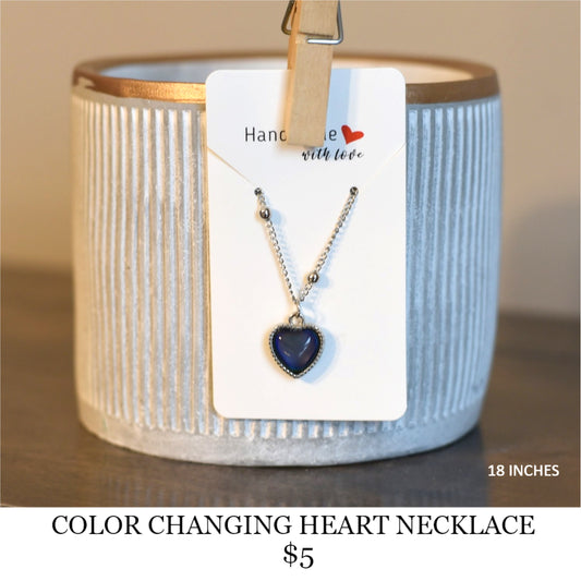COLOR CHANGING HEART NECKLACE