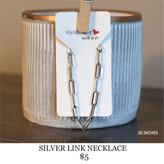 SILVER LINK NECKLACE