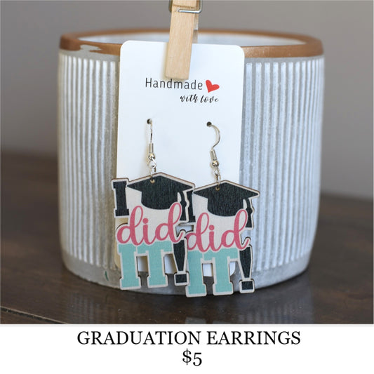GRADUATION EARRINGS