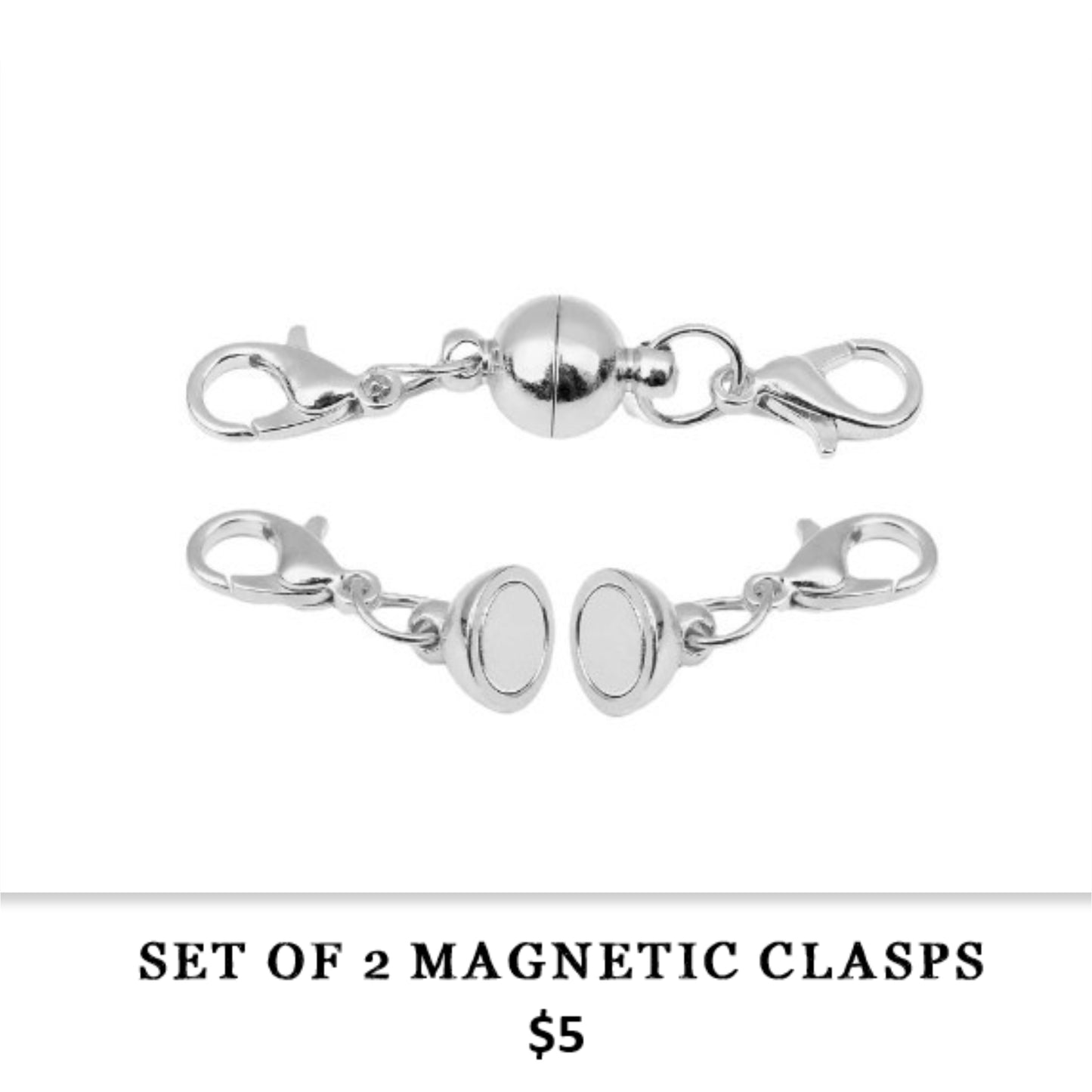 SET OF 2 MAGNETIC CLASPS - NECKLACE/BRACELET