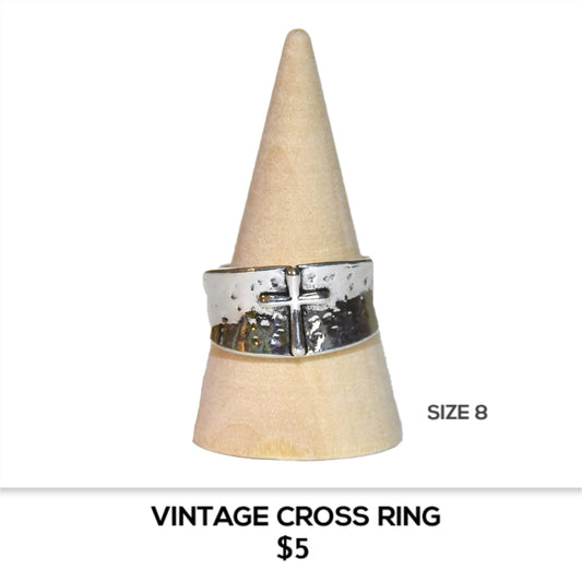 VINTAGE CROSS RING