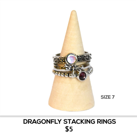 DRAGONFLY STACKING RINGS