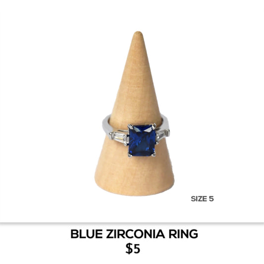 BLUE ZIRCONIA RING