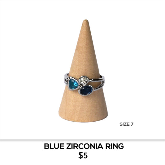BLUE ZIRCONIA RING