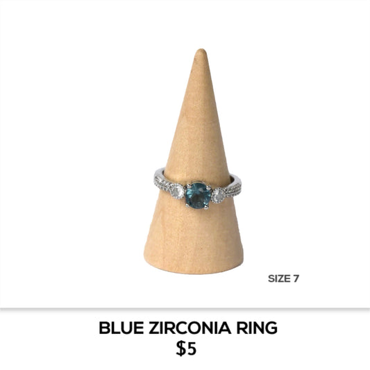 BLUE ZIRCONIA RING