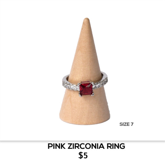 PINK ZIRCONIA RING