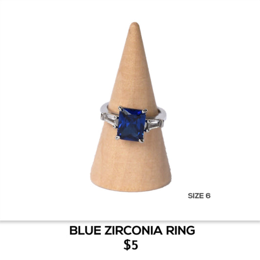 BLUE ZIRCONIA RING