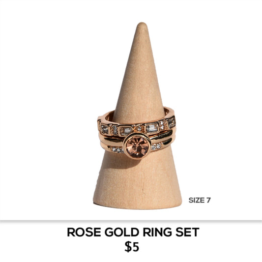 ROSE GOLD RING SET