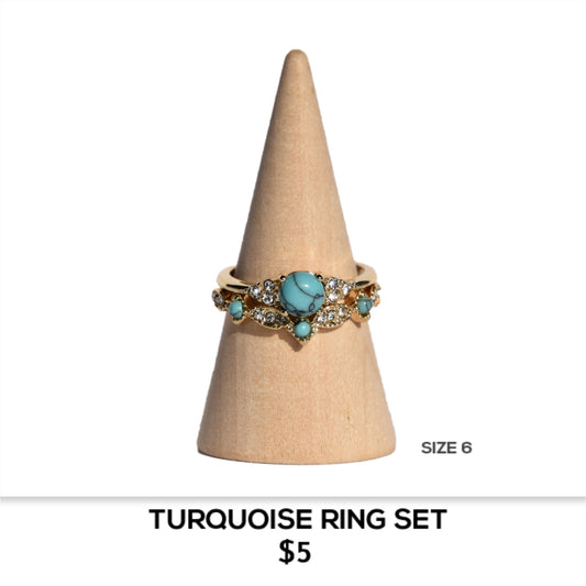 TURQUOISE RING SET