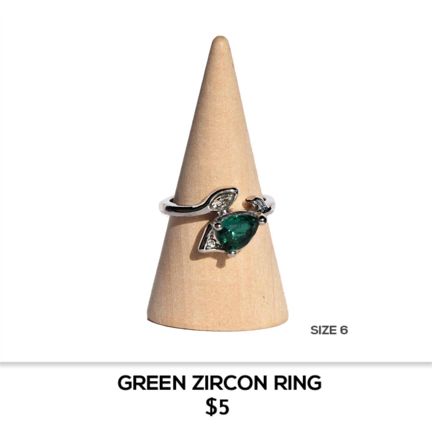 GREEN ZIRCON RING