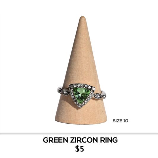 GREEN ZIRCON RING
