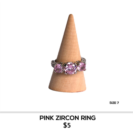PINK ZIRCON RING