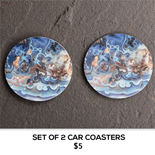 SET OF 2 CAR COASTERS