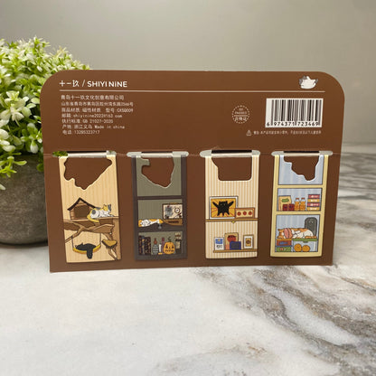 Bookmark - Magnetic, Cat World Cabin