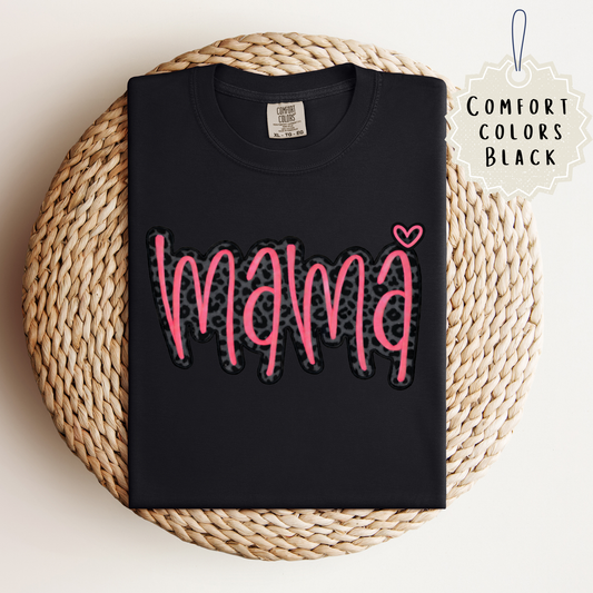 Mama Cheetah Faux Patch Tee.