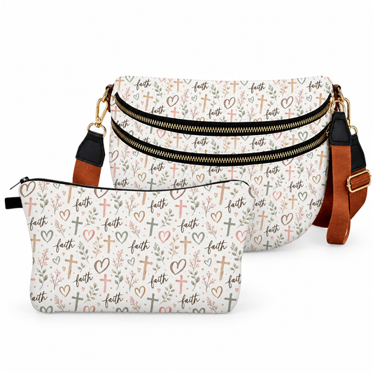 Bundled Set - Roni & Pouch - Religious Faith Hearts