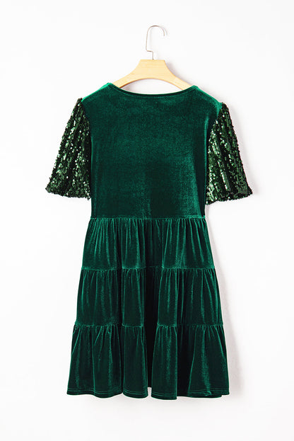 Evergreen Sequin Dress September.
