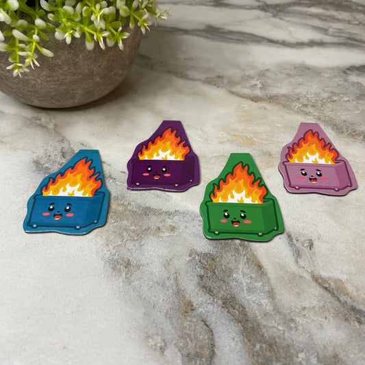 Bookmark - Dumpster Fire Magnetic Mix