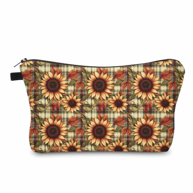 Pouch - Fall Sunflower Plaid