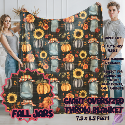 FALL JARS-OVERSIZED THROW 14-PREORDER CLOSING 10/8