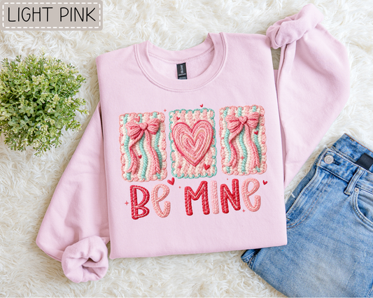 Faux Yarn Be Mine Sweatshirt.