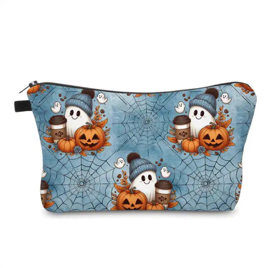 Pouch - Fall Pumpkin Ghost Coffee