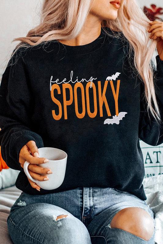 Feeling Spooky Embroidered Sweatshirt FB