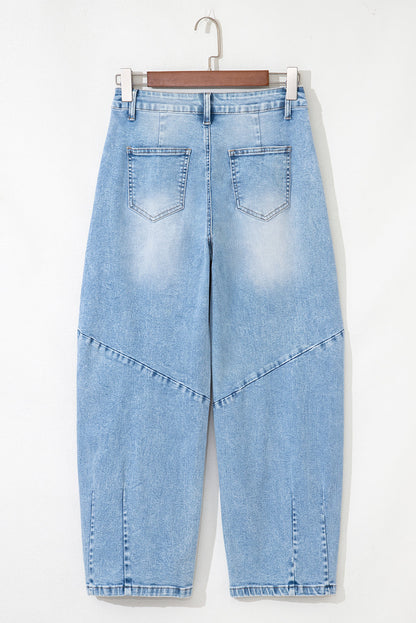 Flower Patched Cropped Jeans August.