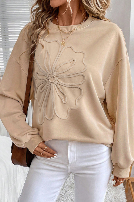 Flower Embroidered Sweatshirt RTS