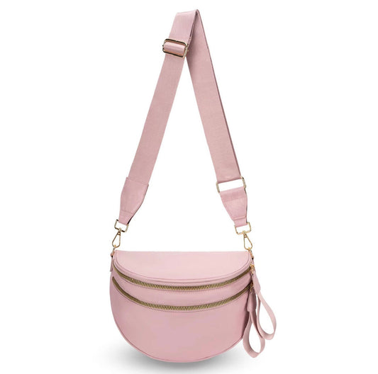 The Roni Nylon Crossbody - Solid Light Pink - PREORDER