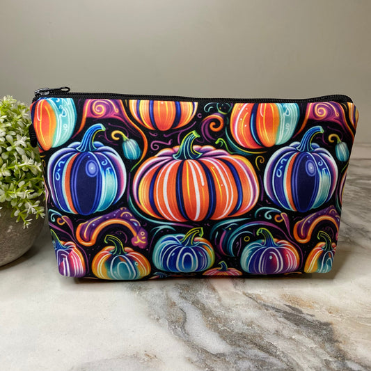 Pouch - Neon Glow Pumpkins