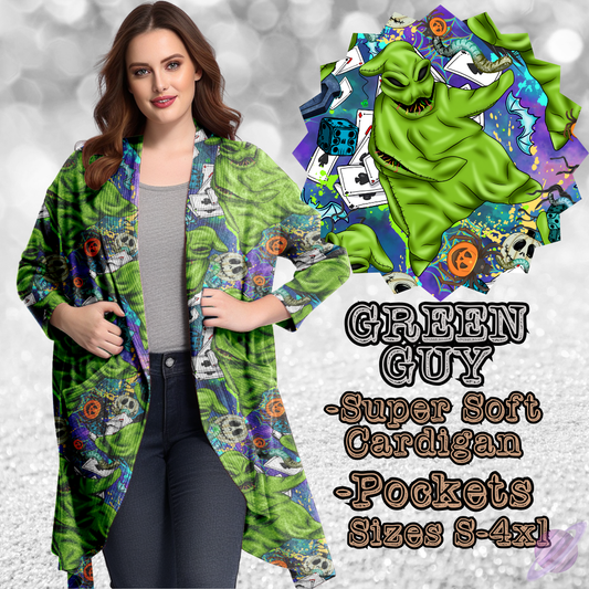 GREEN GUY-BATCH 119-CARDIGAN-PREORDER CLOSING 9/19