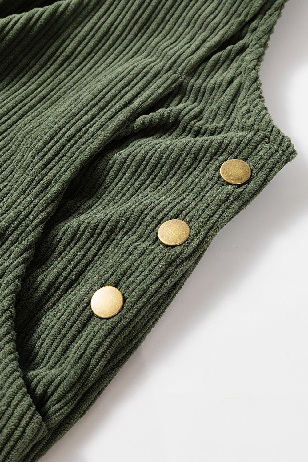 Green Corduroy Loose Overalls RTS