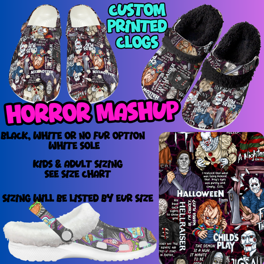 HORROR MASHUP-CLOG 7 RUN-PREORDER CLOSING 10/17