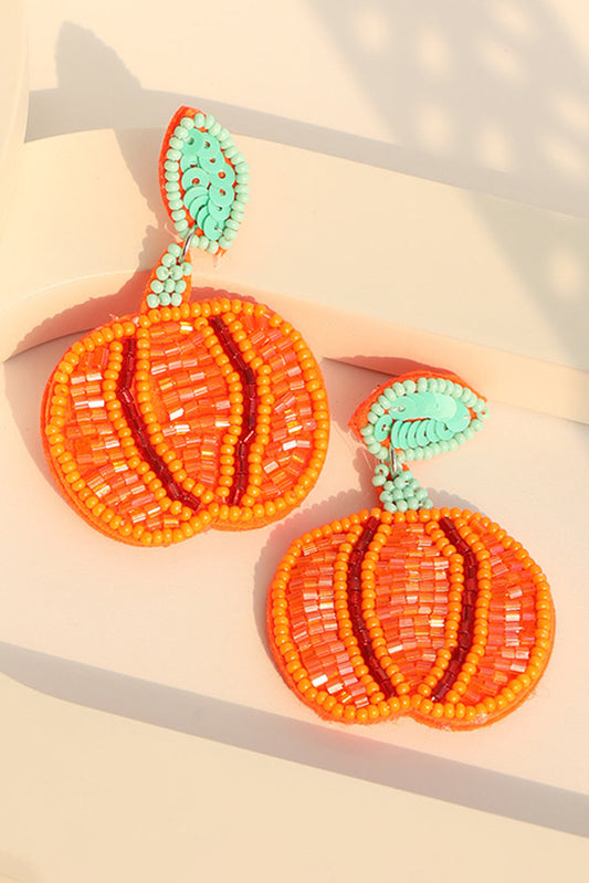 Halloween Pumpkin Earrings FB