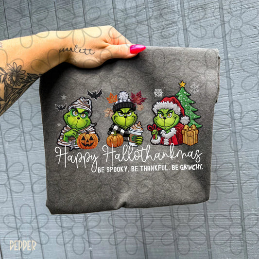 Happy Hallothankmas Be Grinchy