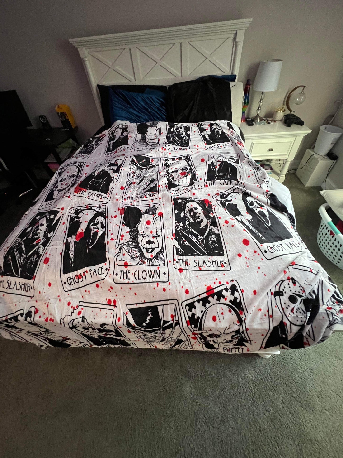 Blanket - Halloween - Blood Splatter Tarot Card