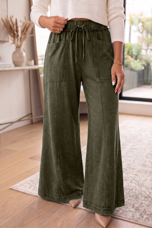 Mineral Wash Flare Pants RTS