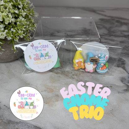 Gnome Figurines  - Easter Assortment (3 pack) - Gnomies Sticker